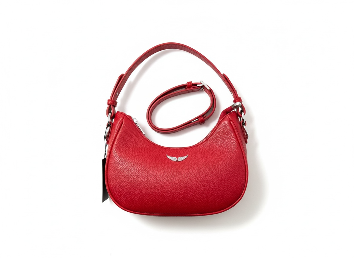 ZADIG & VOLTAIRE Leather Shoulder Bag ❤️✨ | Bold Statement Piece
