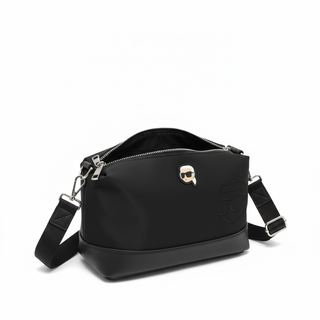 KARL LAGERFELD Black Crossbody Pouch 🖤 | Street Icon Edition