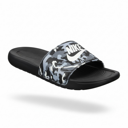 Nike Grey Camo Tech Slides 🩶🔥 | Sport Comfort Summer Essential 👟💨