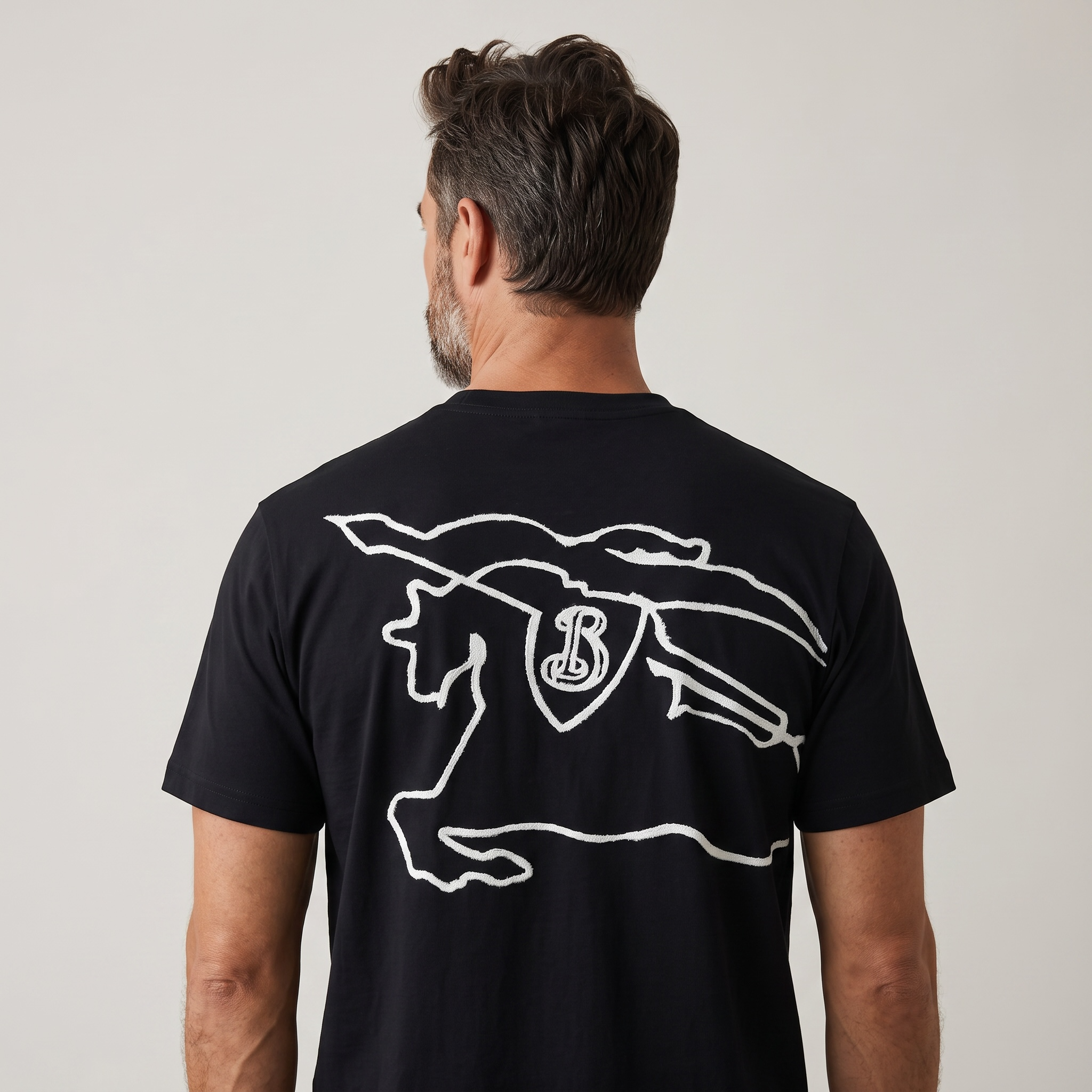 Burberry Graphic Cotton T-Shirt – Black