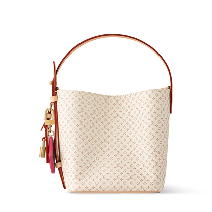 Louis Vuitton Mini Monogram Bucket Bag – Elegant Cream Canvas Tote
