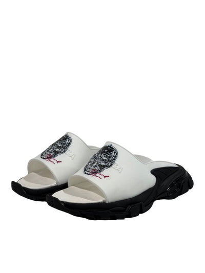 Balenciaga Graphic Slide Sandals – Black & White Edition 🖤🤍🔥