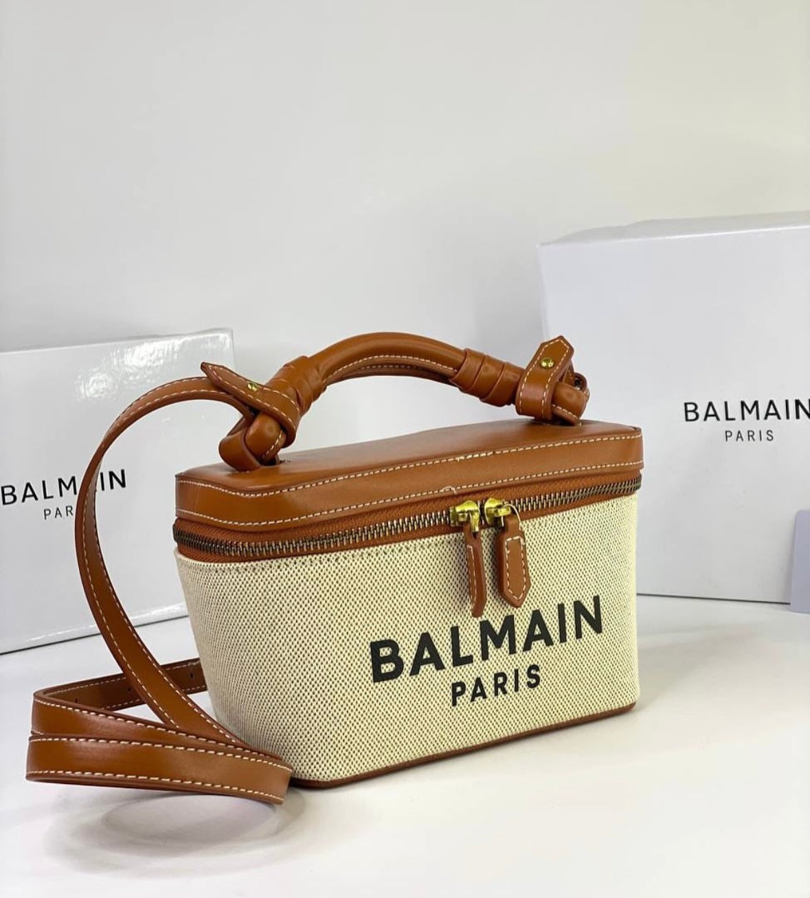 Elegant Balmain Paris Vanity Bag