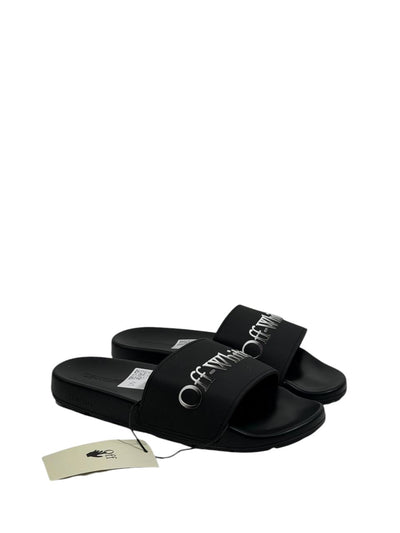 OFF-WHITE Slides – Black Logo Edition 🖤⚡