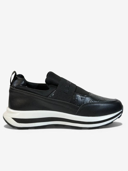 Louis Vuitton Black Monogram Slip-On Sneakers 🖤✨ Luxury Comfort Fit