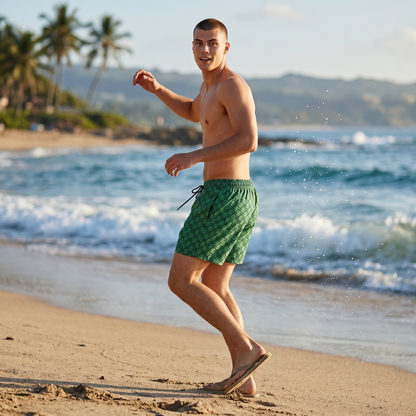 Gucci Monogram Swim Shorts – Emerald Green Edition 💚