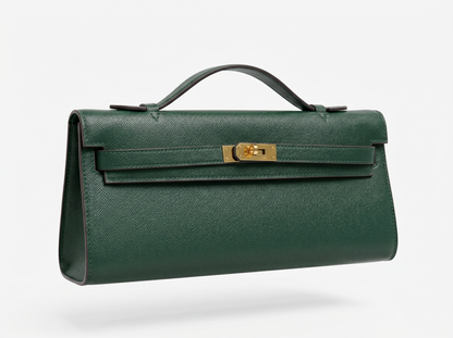 Hermès Kelly Cut Clutch in Deep Green 💚✨