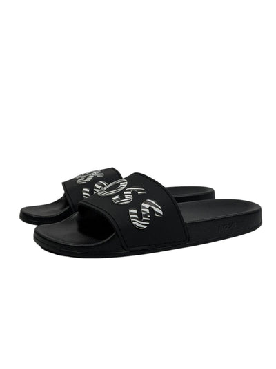 BOSS Logo Slides – Black Statement Edition ⚫🔥