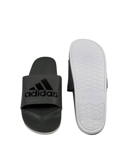 ADIDAS Slides – Grey Logo Edition 🩶⚫