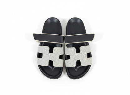 HERMÈS Inspired H-Cut Sandals 🖤🤍 | Classic Minimal Luxury