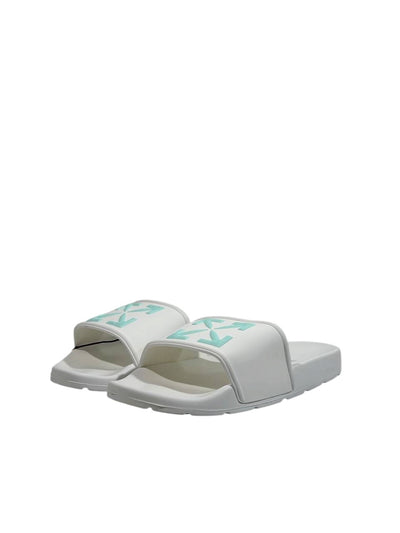 OFF-WHITE Slides – White Mint Arrow Edition 🤍💚