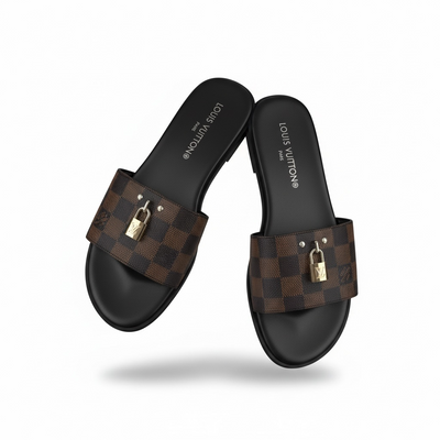 LOUIS VUITTON Damier Slides 🔒🤎 | Iconic Statement Luxury