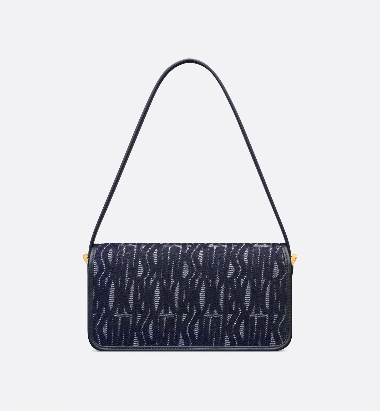 Miss Dior Baguette Bag in Blue Jacquard with Gold Hardware