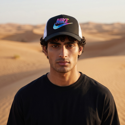 🧢 Nike Trucker Cap – Rainbow Swoosh Street Edition 🌈🔥