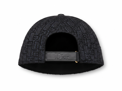 🧢✨ Christian Dior Oblique Black Docker Cap