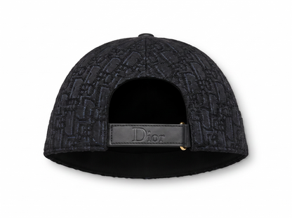 🧢✨ Christian Dior Oblique Black Docker Cap