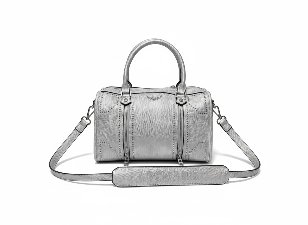 ZADIG & VOLTAIRE Voltaire Metallic Bag ✨🩶 | Luxe Statement Piece