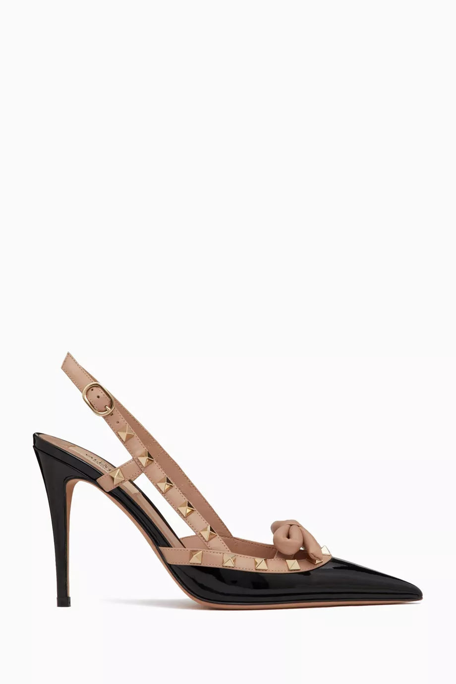 🖤 Valentino Rockstud Bow Slingback Pumps