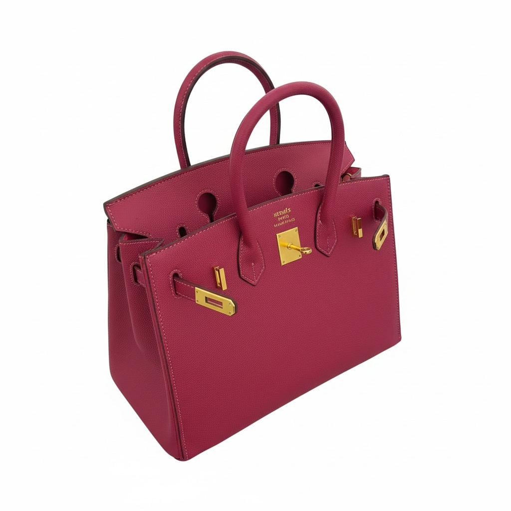 HERMÈS Birkin Style Pink Leather Bag 💗✨ | Gold Hardware Edition