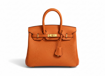Hermès Birkin Style Orange Leather Bag 🧡✨ | Iconic Luxury Statement