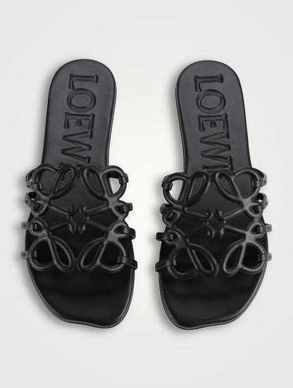 LOEWE Anagram Slide Sandals 🖤✨ | Minimal Luxury Comfort