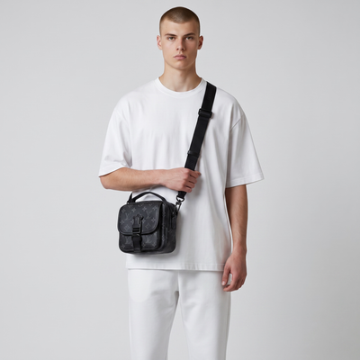 🖤 Louis Vuitton Monogram Eclipse Utility Crossbody Bag – Black