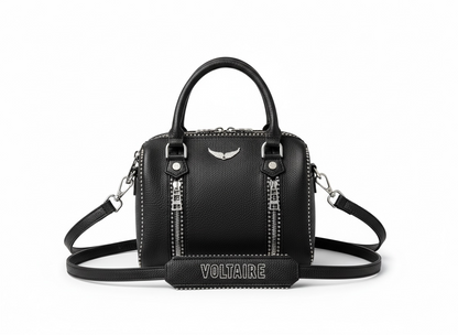 Zadig & Voltaire Rocky Nano Bag – Black Grained Leather 🖤✨