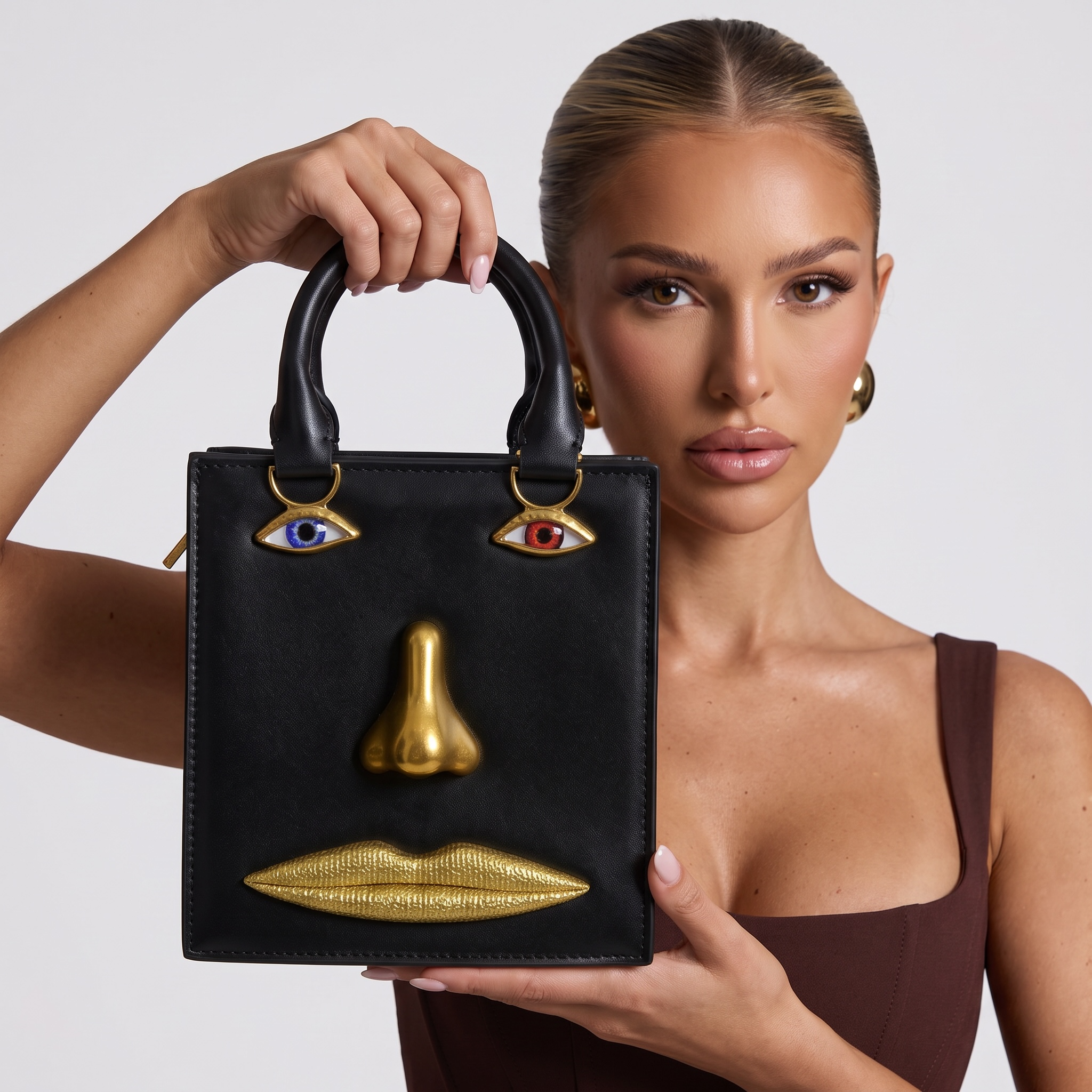 👜 Schiaparelli Face Mini Tote Bag