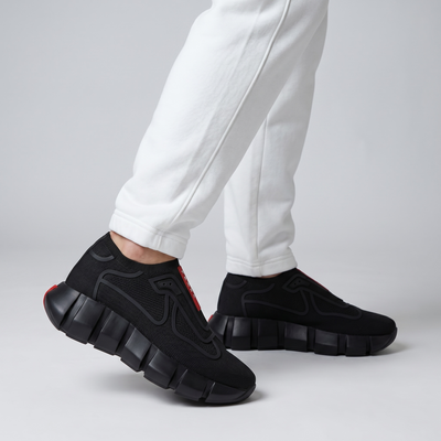 🖤❤️ Prada Cloudbust Thunder Black Sneakers 👟⚡