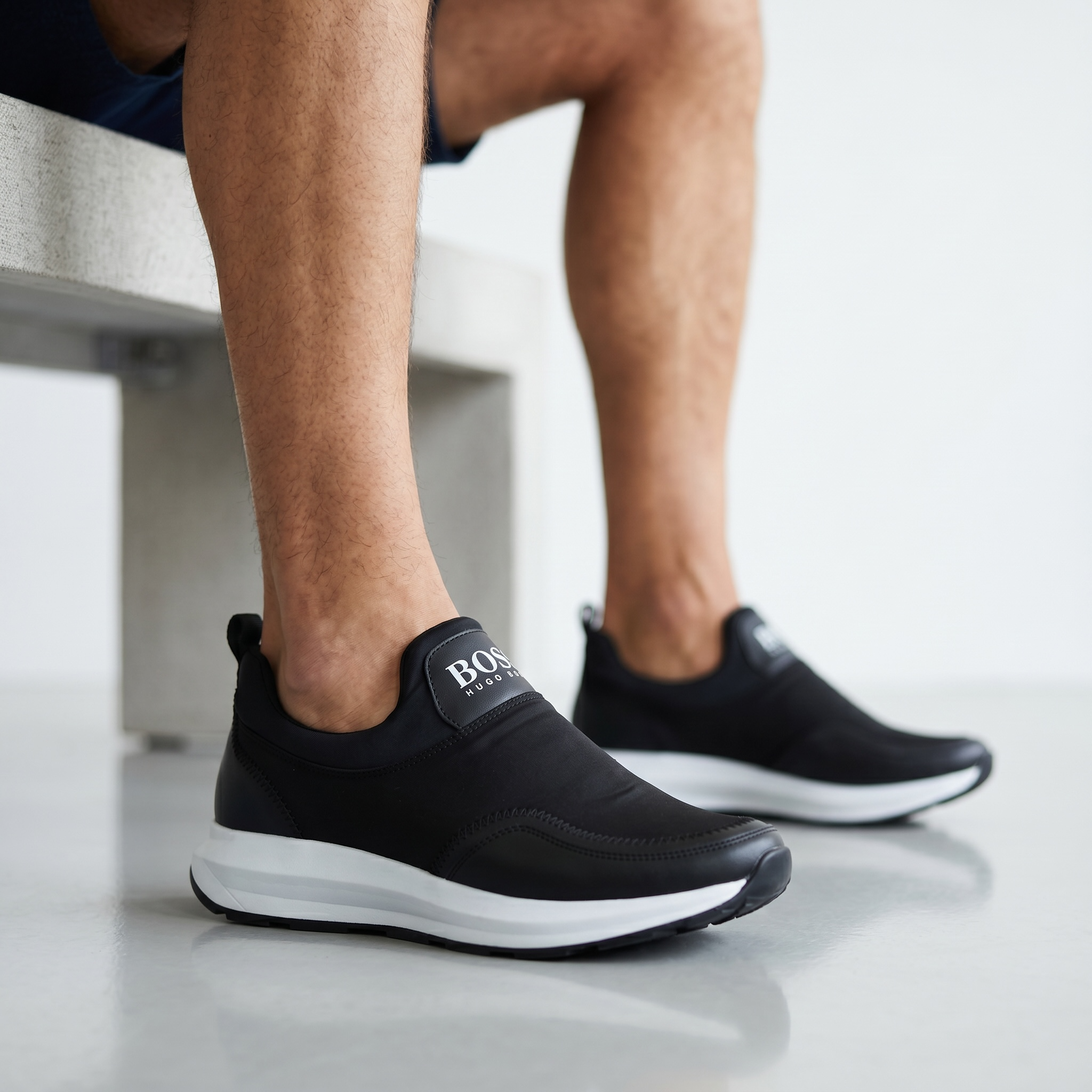 BOSS Performance Slip-On Sneakers ⚫⚪