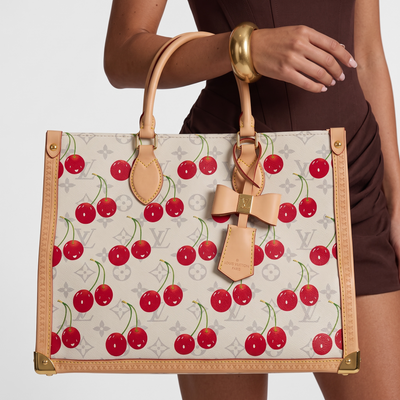 Louis Vuitton Monogram Cherry Tote Bag – White🍒