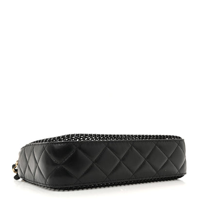 CHANEL Mesh Charm Shoulder Bag – Black Edition 🖤✨