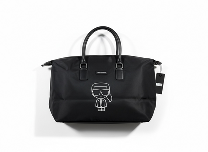 KARL LAGERFELD Travel Duffle Bag 🖤✈️ | Icon Print Edition