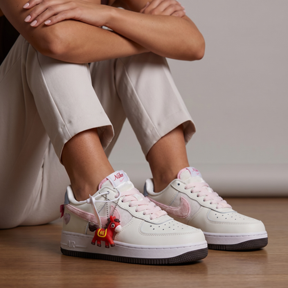 Nike Air Force 1 Pink Velvet Charm 🌸👟💕