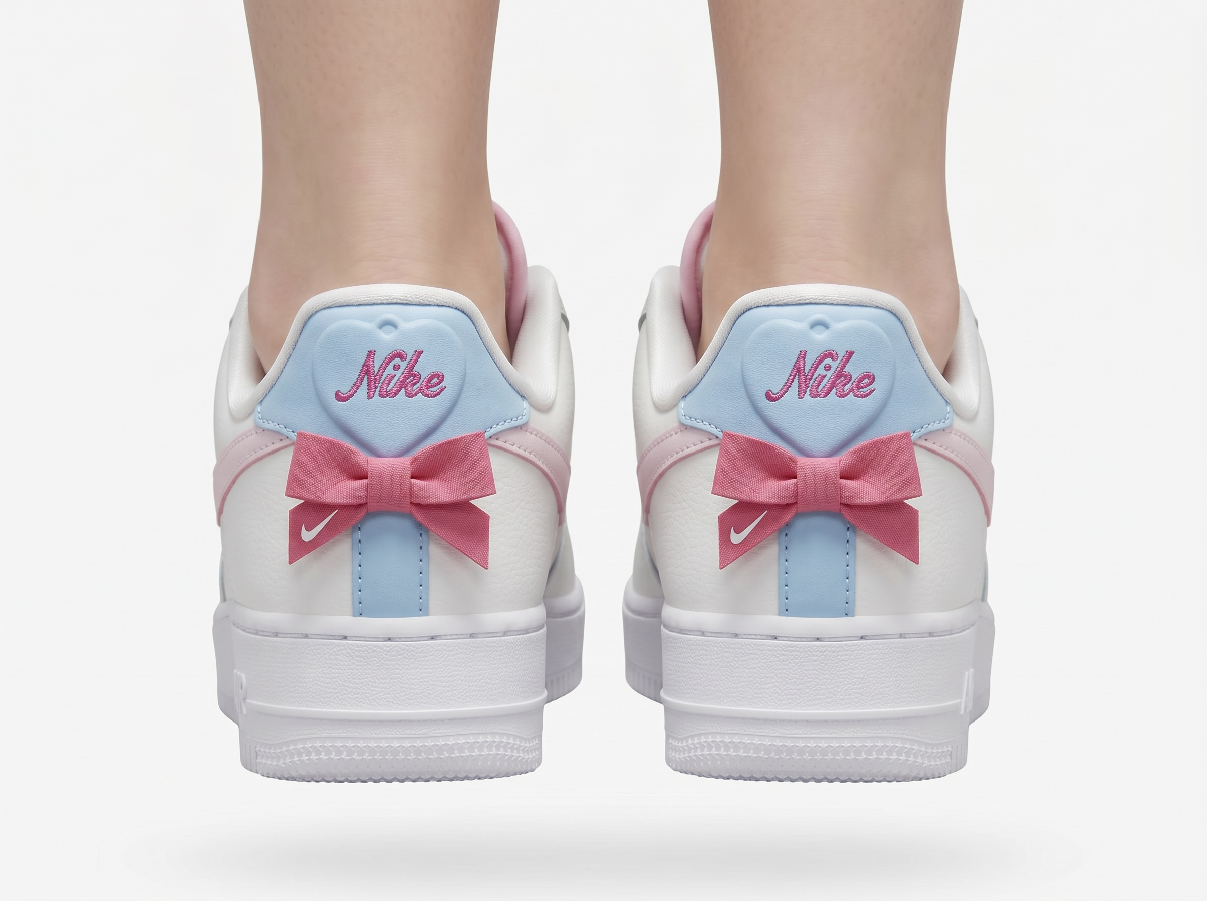 Nike Air Force 1 Pink Velvet Charm 🌸👟💕