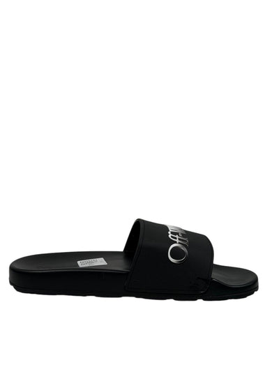 OFF-WHITE Slides – Black Logo Edition 🖤⚡