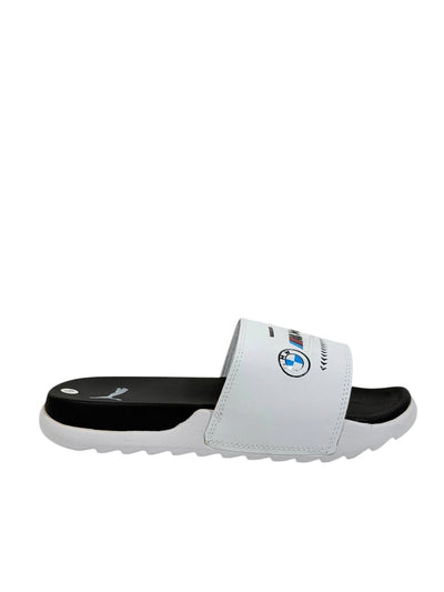 PUMA BMW M Motorsport Slide Sandals – White & Black Edition ⚪⚫🏁