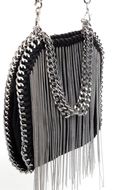 STELLA McCARTNEY Fringe Falabella Mini Bag 🖤⛓️