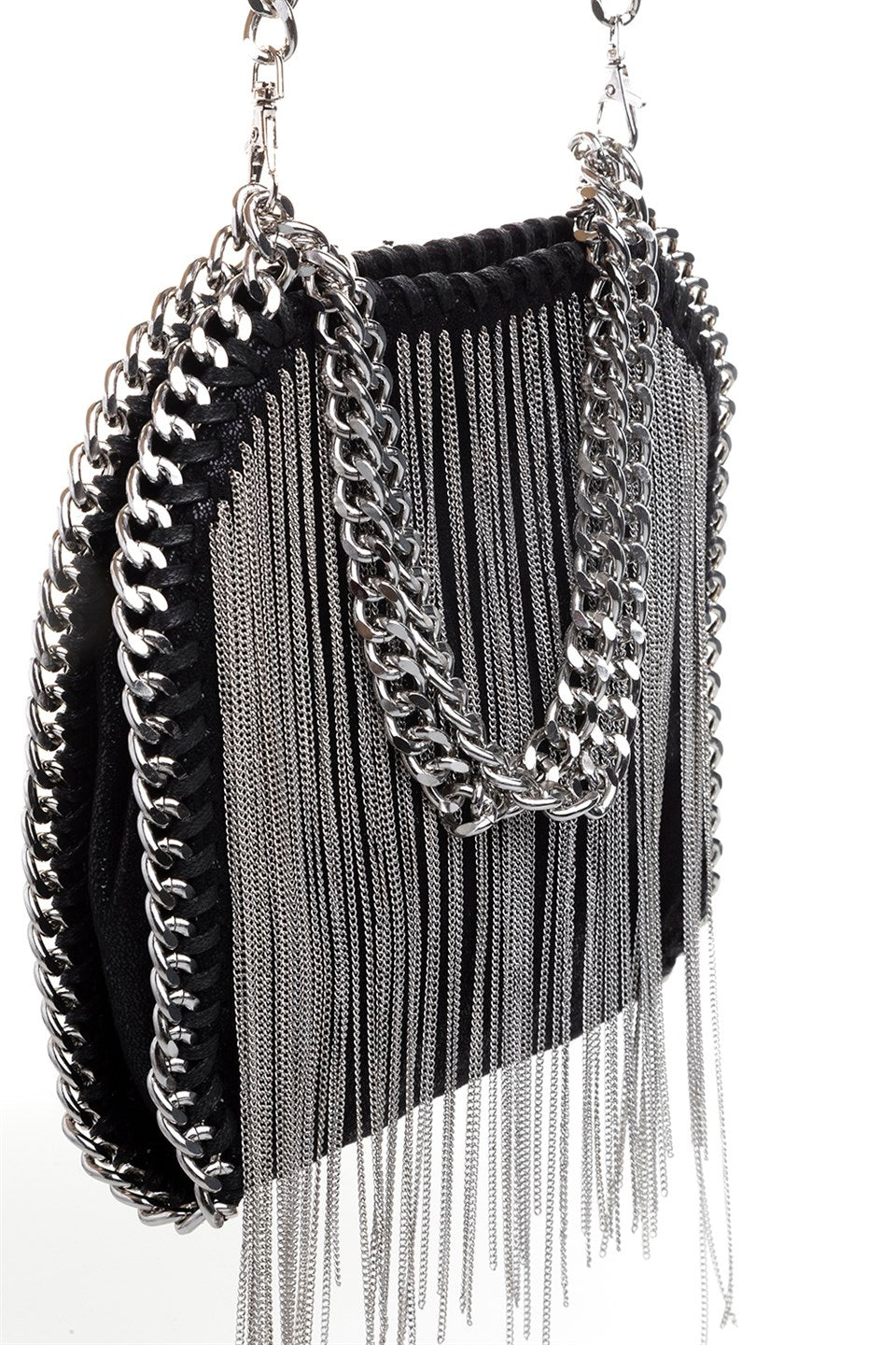 STELLA McCARTNEY Fringe Falabella Mini Bag 🖤⛓️