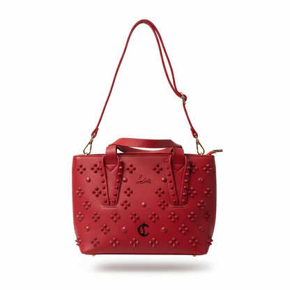 Christian Louboutin Red Studded Tote ❤️🔥 | Bold Everyday Luxury