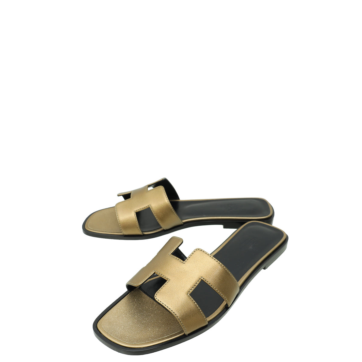 HERMÈS Inspired Metallic H Sandals ✨🤎 | Gold Luxe Edition