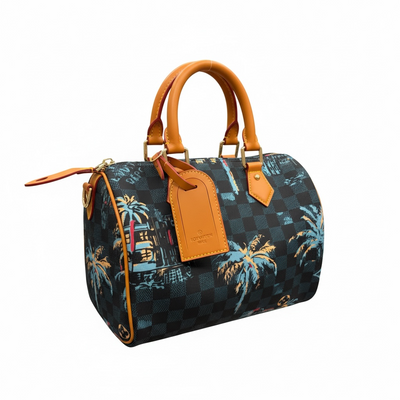 👜🌴 Louis Vuitton Damier Palm Print Handbag 🌴✨