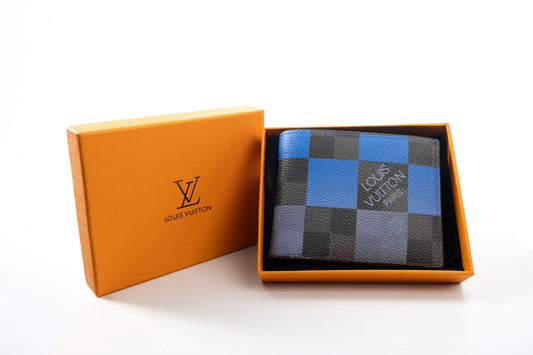 Louis Vuitton Damier Graphite Giant Blue Multiple Wallet