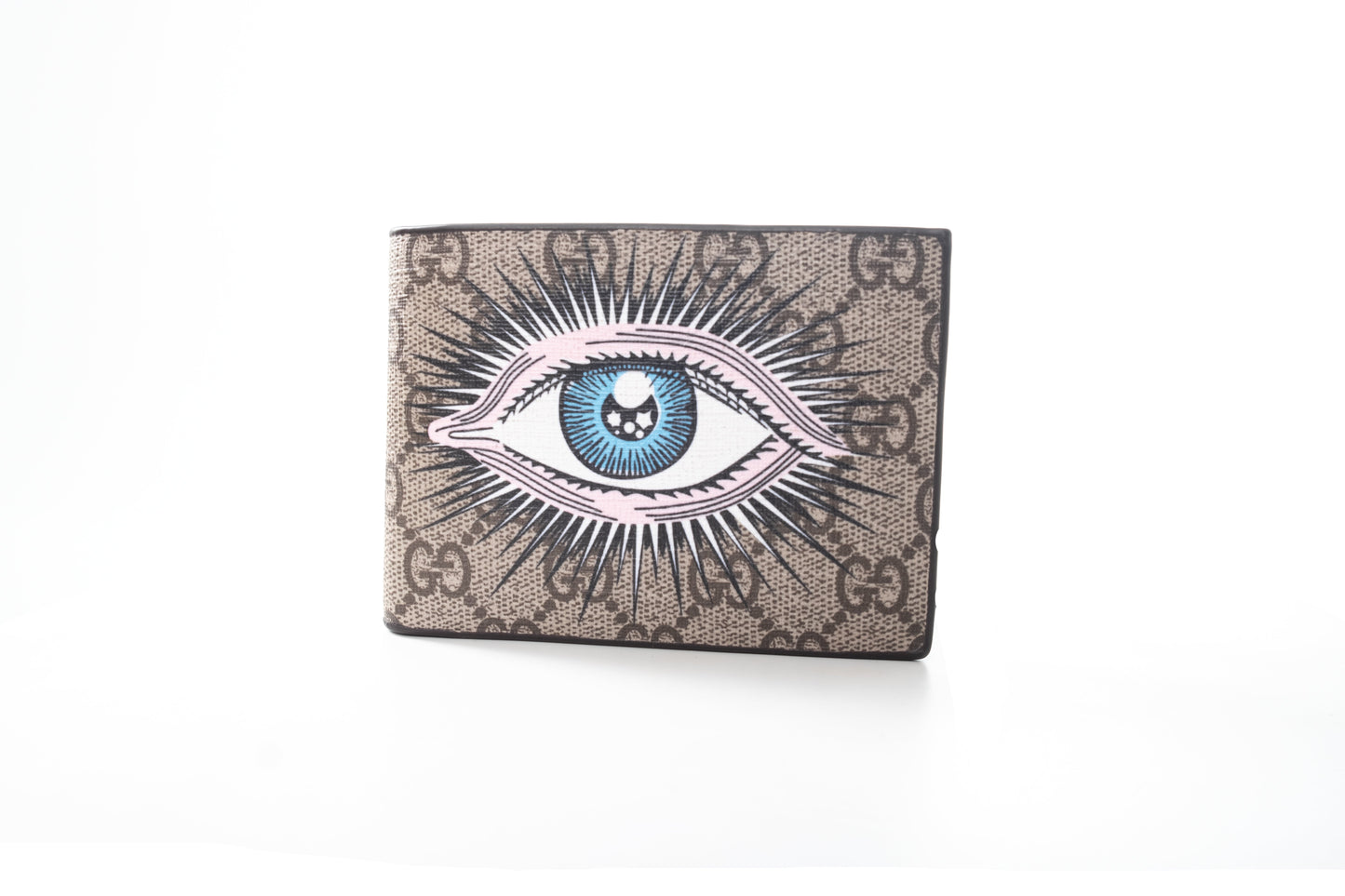 Gucci Eye print GG Supreme wallet