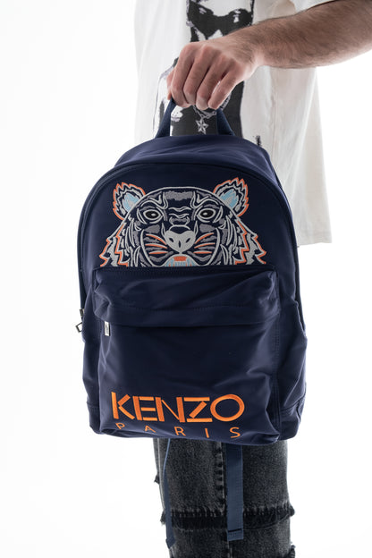 KENZO Tiger-embroidered backpack / NAVY BLUE