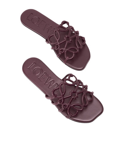 LOEWE Anagram Slide Sandals 🍷✨ | Elegant Minimal Statement