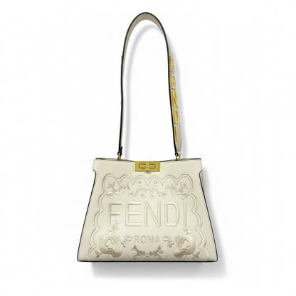 Fendi Roma Embossed Luxury Handbag 🤍✨