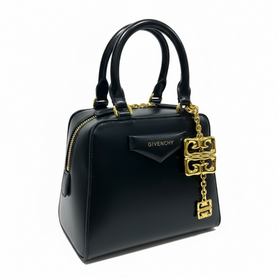 Givenchy Mini Top Handle Bag with Gold Charm 🖤✨🔗