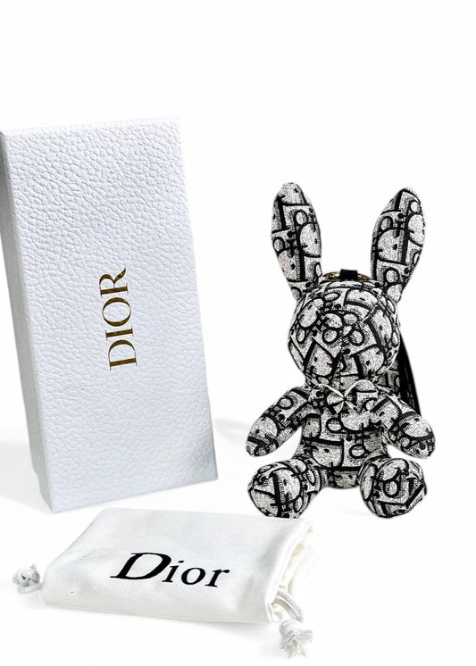 Dior Oblique Bunny Charm – Luxury Keychain & Bag Accessory