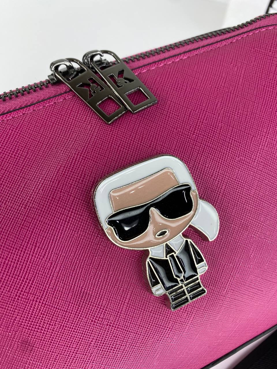 Title: Karl Lagerfeld Crossbody Bag with Iconic Charm